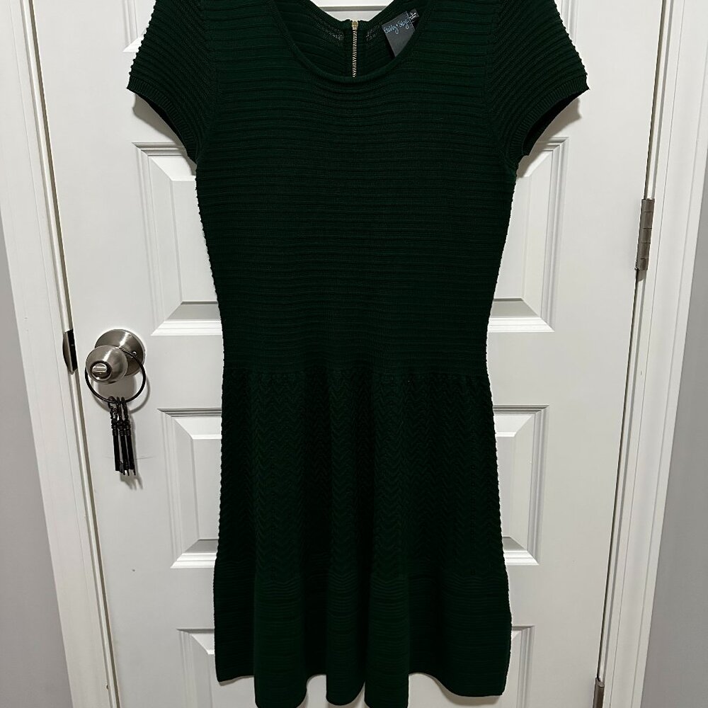 Gabby Skye Emerald Green A-Line Dress Size L